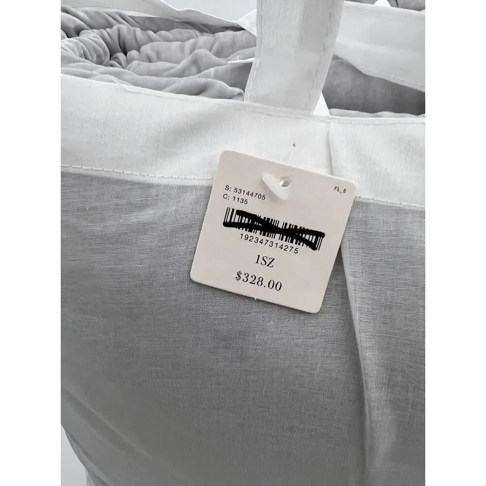 Anthropologie Velvet Emery Quilt King Size Embroidered Silver